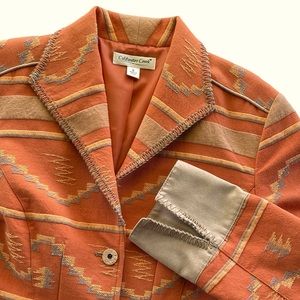 Coldwater Creek Western Jacket, orange base